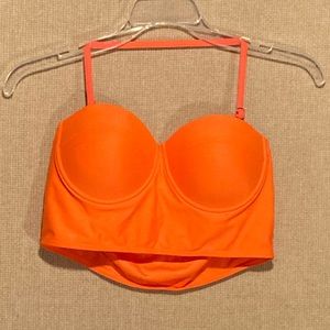 Orange bikini top